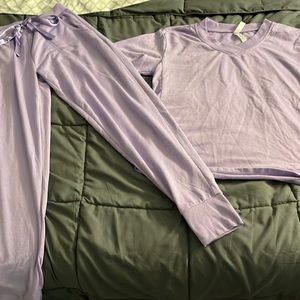 Woman’s purple pajama set